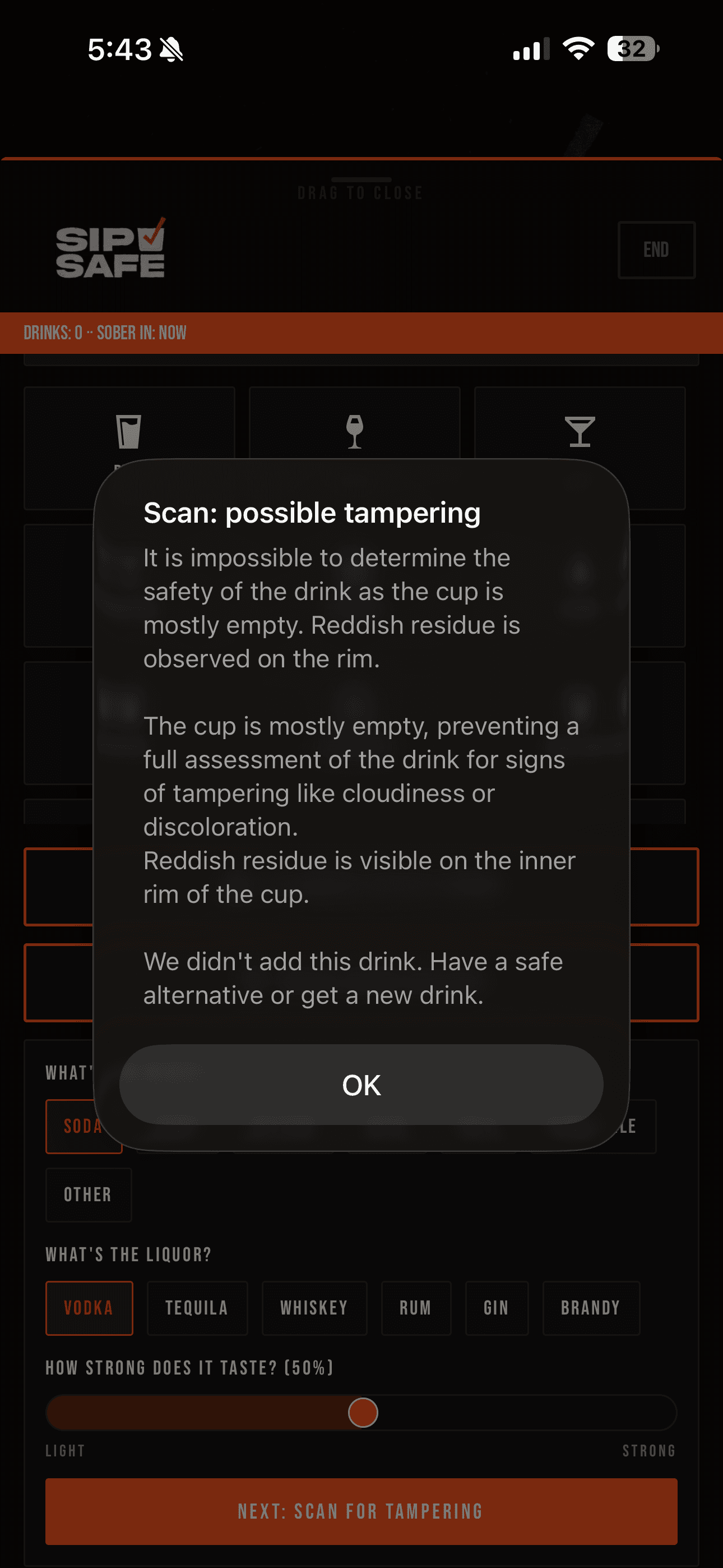 SipSafe screenshot 2