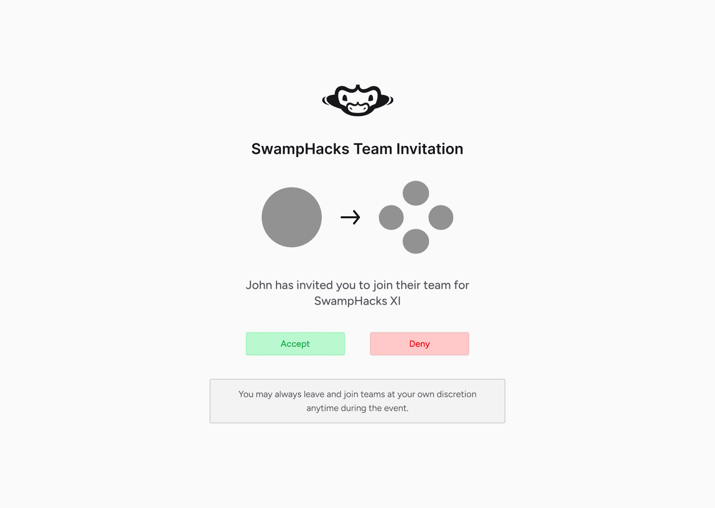 SwampHacks Dashboard Design screenshot 3
